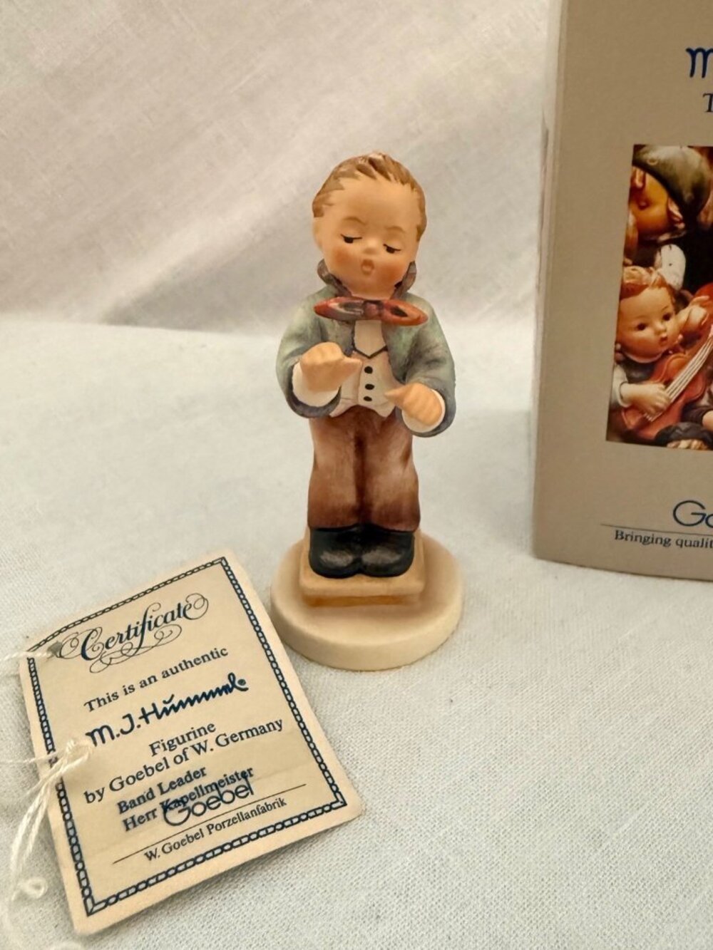 Vintage Goebel Hummel Band Leader Figurine W Germany Box COA Hum 129/4